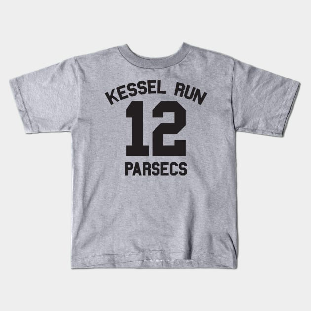 Kessel Run Kids T-Shirt by MindsparkCreative